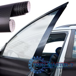 Folia rolka carbon 4D czarna 1,52x30m