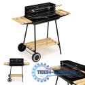 Grill ogrodowy węglowy z półkami regulacja 2 ruszty przenośny MultiGarden MultiGarden