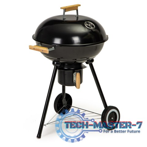 Grill ogrodowy z pokrywą popielnik metalowa półka koła transportowe MultiGarden MultiGarden Grill ogrodowy z pokrywą popielnik metalowa półka koła transportowe MultiGarden MultiGarden