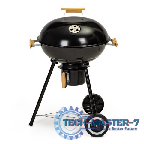 Grill ogrodowy z pokrywą popielnik metalowa półka koła transportowe MultiGarden MultiGarden Grill ogrodowy z pokrywą popielnik metalowa półka koła transportowe MultiGarden MultiGarden