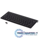 Klawiatura bezprzewodowa bluetooth Smart TV czarna