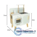 Kuchnia dla dzieci drewniana MDF LULILO RETRO akcesoria 73cm
