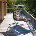 Leżanka huśtawka ogrodowa hamak fotel wiszący kosz szara MultiGarden MultiGarden