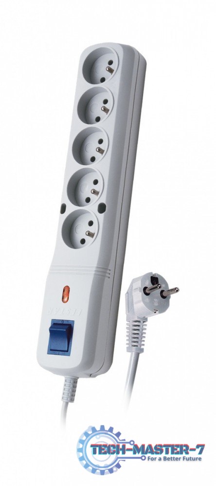 Listwa przeciwprzepięciowa LF-530WA, 3L EMI/RFI, 5,0m, szara