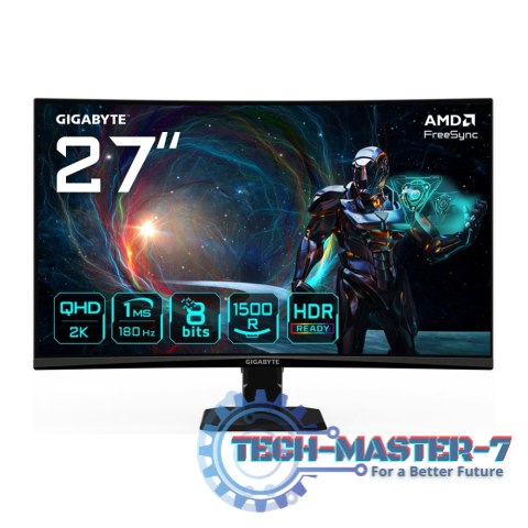 Monitor GIGABYTE GS27QCA (27" /VA /180Hz /2560 x 1440 /Czarny)