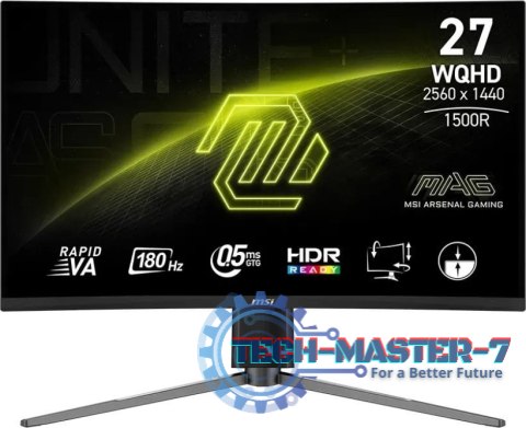 Monitor MSI MAG 27CQ6PF (27" /Rapid VA /180Hz /2560 x 1440 /Czarny)