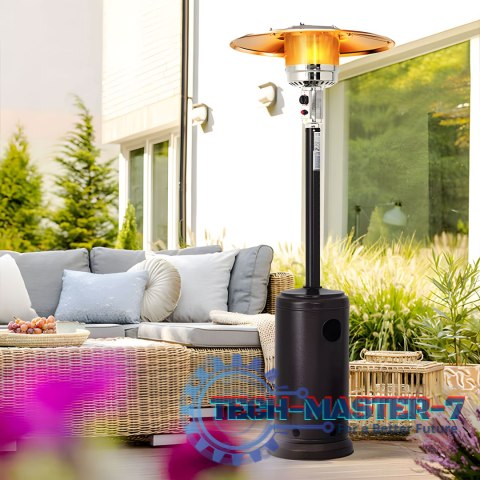 Ogrzewacz parasol gazowy grzejnik 13 kW szklany na ogród patio reduktor wąż pokrowiec MultiGarden MultiGarden Ogrzewacz parasol gazowy grzejnik 13 kW szklany na ogród patio reduktor wąż pokrowiec MultiGarden MultiGarden