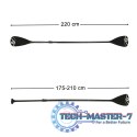 Wiosło kajakowe do deski SUP 2w1 składane aluminiowe regulowane 175 - 220 cm