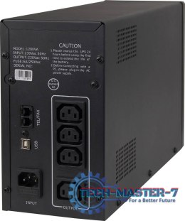Zasilacz awaryjny GEMBIRD UPS-PC-1202AP 1200VA