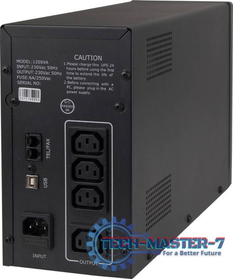 Zasilacz awaryjny GEMBIRD UPS-PC-1202AP 1200VA Zasilacz awaryjny GEMBIRD UPS-PC-1202AP 1200VA