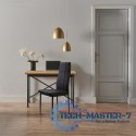 Zestaw krzesła krzesło tapicerowane do jadalni i salonu 4szt czarne ModernHome