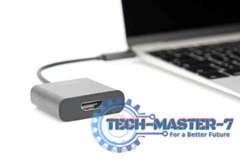 Adapter graficzny HDMI 4K 30Hz UHD na USB 3.1 Typ C, z audio, czarny, dł. 15cm Adapter graficzny HDMI 4K 30Hz UHD na USB 3.1 Typ C, z audio, czarny, dł. 15cm