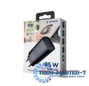 GEMBIRD SZYBKA ŁADOWARKA USB POWER DELIVERY USB TYPU C, 3X USB, 65 W, GAN CZARNA