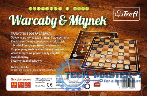 Gra Warcaby i młynek klasyczne Gra Warcaby i młynek klasyczne