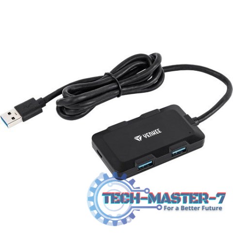 Hub ładujący z 4 portami USB YHB 4341BK, Hub ładujący z 4 portami USB YHB 4341BK,
