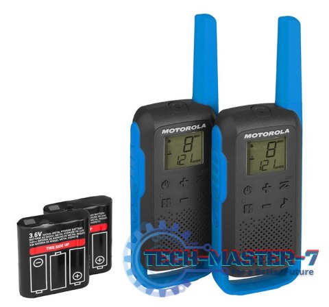Krótkofalówki T62 PMR 446 niebieskie Krótkofalówki T62 PMR 446 niebieskie