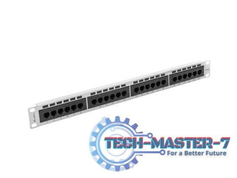 Patch Panel 24 Port 1U Kat.5E szary Patch Panel 24 Port 1U Kat.5E szary