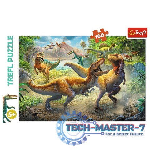 Puzzle 160 elementów Walczące Tyranozaury Puzzle 160 elementów Walczące Tyranozaury