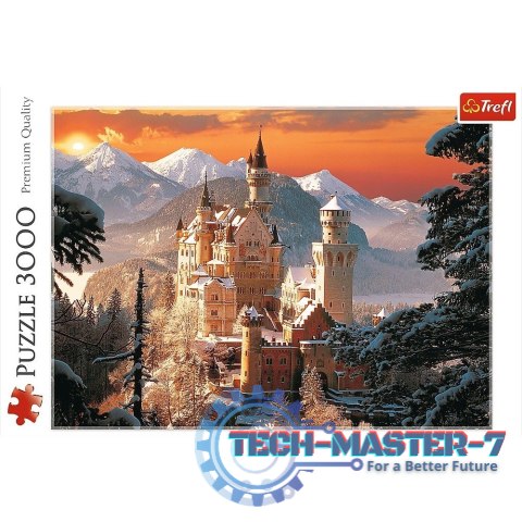 Puzzle 3000 elementów, Zamek Neuschwanstein Zimą Puzzle 3000 elementów, Zamek Neuschwanstein Zimą
