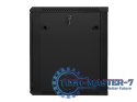 Szafa instalacyjna wisząca 19'' 15U 600X600mm czarna (drzwi szklane)