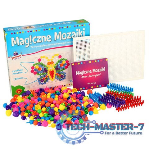ALEXANDER Magiczne Mozaiki wpinanie guzików 600el. 5+ ALEXANDER Magiczne Mozaiki wpinanie guzików 600el. 5+