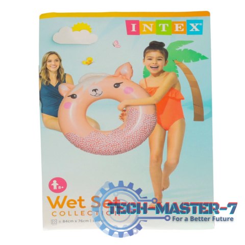 INTEX 59266 Kółko do pływania koło dmuchane ponton plażowy lama max 40kg INTEX 59266 Kółko do pływania koło dmuchane ponton plażowy lama max 40kg
