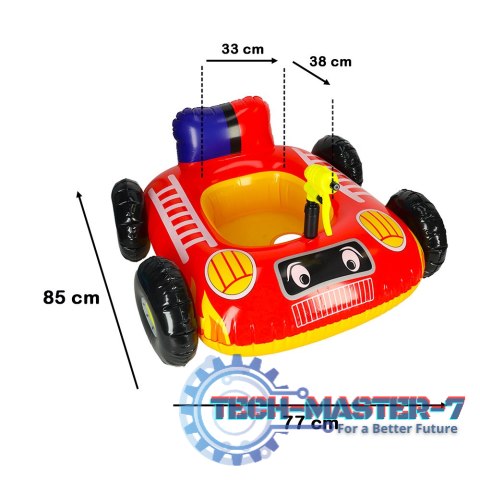 Kółko do pływania dla niemowląt koło pontonik dla dzieci dmuchany z siedziskiem samochód broń wodna 77x85cm max 22kg 3lata Kółko do pływania dla niemowląt koło pontonik dla dzieci dmuchany z siedziskiem samochód broń wodna 77x85cm max 22kg 3lata