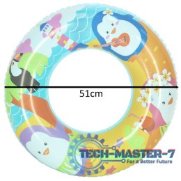 Kółko do pływania koło dmuchane pingwinek 51cm BESTWAY 36113