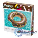 Kółko do pływania koło dmuchane BESTWAY 36188 donut brązowe 107cm
