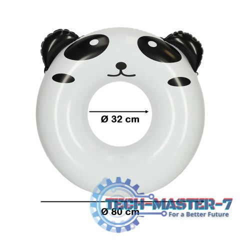 Kółko do pływania koło dmuchane panda 80cm max 60kg Kółko do pływania koło dmuchane panda 80cm max 60kg