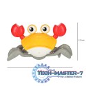 Krab uciekający pełzający czujnik interaktywna akumulator USB czerwony