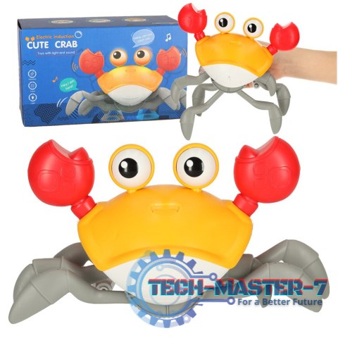 Krab uciekający pełzający czujnik interaktywna akumulator USB czerwony Krab uciekający pełzający czujnik interaktywna akumulator USB czerwony