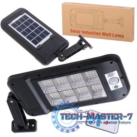 Lampa solarna latarnia ogrodowa uliczna 128LED + pilot