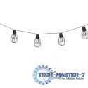 Lampki ogrodowe solarne żarówki girlanda loft 10LED