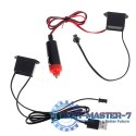 Oświetlenie ambientowe LED do samochodu / auta USB / 12V taśma 5m pomarańczowa