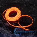 Oświetlenie ambientowe LED do samochodu / auta USB / 12V taśma 5m pomarańczowa