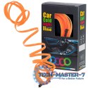 Oświetlenie ambientowe LED do samochodu / auta USB / 12V taśma 5m pomarańczowa