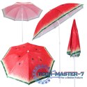 Parasol ogrodowy plażowy regulowany łamany 150cm arbuz UV