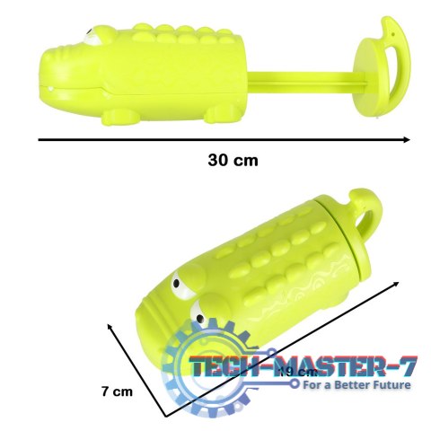 Pistolet na wodę strzykawka sikawka broń wodna krokodylek 19-30cm Pistolet na wodę strzykawka sikawka broń wodna krokodylek 19-30cm