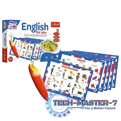 Gra English for you Mały Odkrywca i Magiczny ołówek Gra English for you Mały Odkrywca i Magiczny ołówek