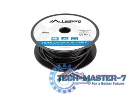 Kabel HDMI M/M v2.0 CA-HDMI-20FB-0800-BK 80m czarny