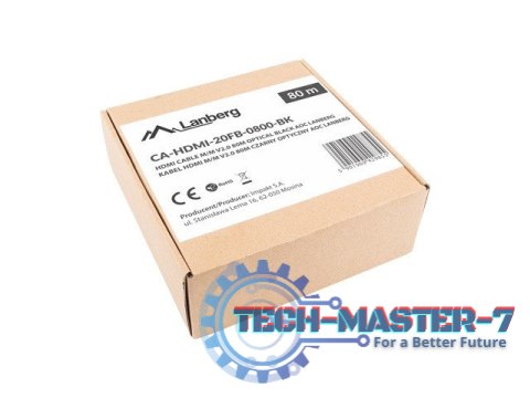 Kabel HDMI M/M v2.0 CA-HDMI-20FB-0800-BK 80m czarny Kabel HDMI M/M v2.0 CA-HDMI-20FB-0800-BK 80m czarny