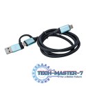 Kabel USB-C do USB-C i USB 3.0 1m