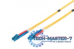 Patchcord FO Singlemode 09/125 OS2 LC-LC duplex 5m Żółty