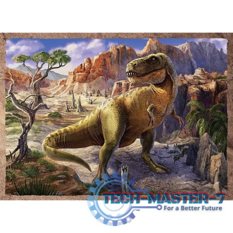 Puzzle 4w1 Ciekawe dinozaury Puzzle 4w1 Ciekawe dinozaury