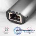 ADE-25RC Karta sieciowa 2.5 Gigabit Ethernet, Realtek 8156, USB-C 3.2 Gen 1, automatyczna instalacja, szara