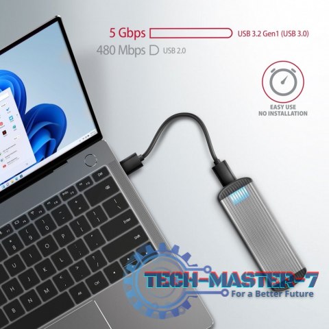 EEM2-SA Obudowa zewnętrzna aluminiowa bezśrubowa USB 3.2 GEN 1 M.2 SATA SSD EEM2-SA Obudowa zewnętrzna aluminiowa bezśrubowa USB 3.2 GEN 1 M.2 SATA SSD