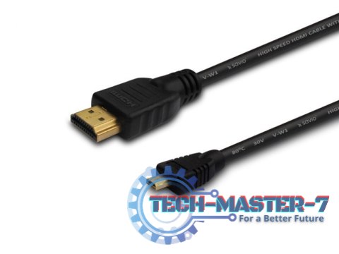 Kabel HDMI (M) - micro HDMI (M) 1m, czarny, CL-39