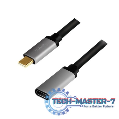 Kabel USB-C M/F,4K/60Hz aluminiowy 0.5m