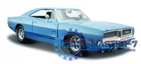 Model kompozytowy Dodge Charger R/T 1/25 niebieski
